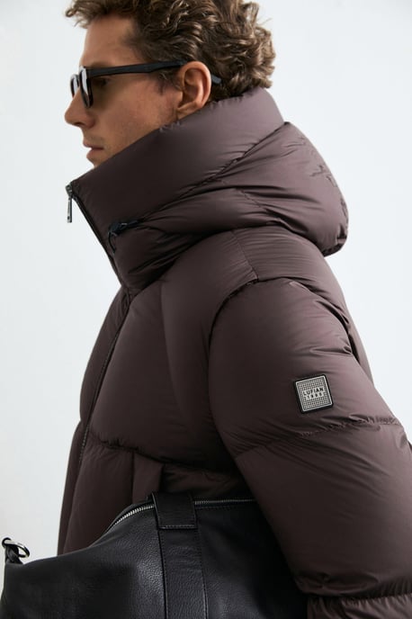 LUFIAN Men's Hooded Goose Down Puffer Jacket - Image 5