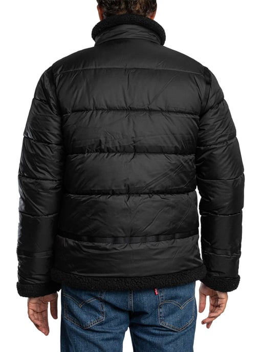 Schott Puffer Jacket, Zwart - Image 3