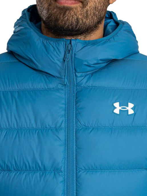 Under Armour Legend Down Hooded Jacket, Blauw - Image 5