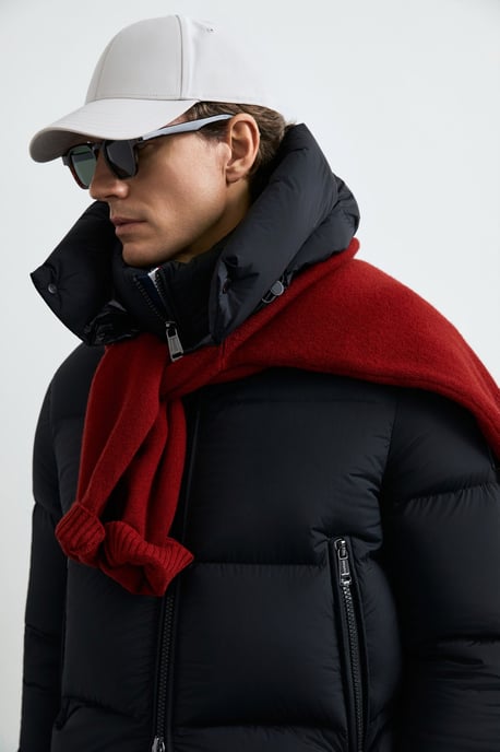 LUFIAN Men's Goose Down Puffer Jacket with Removable Hood - Image 6