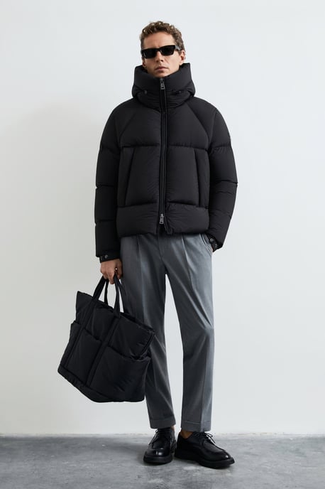 LUFIAN Men's Hooded Goose Down Puffer Jacket - Image 2