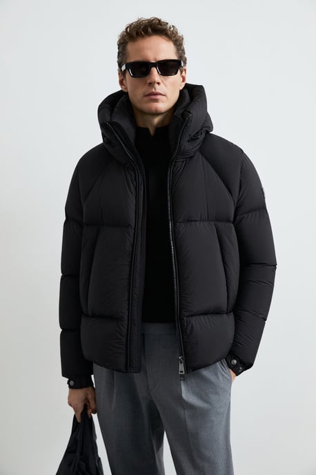 LUFIAN Men's Hooded Goose Down Puffer Jacket - Image 4