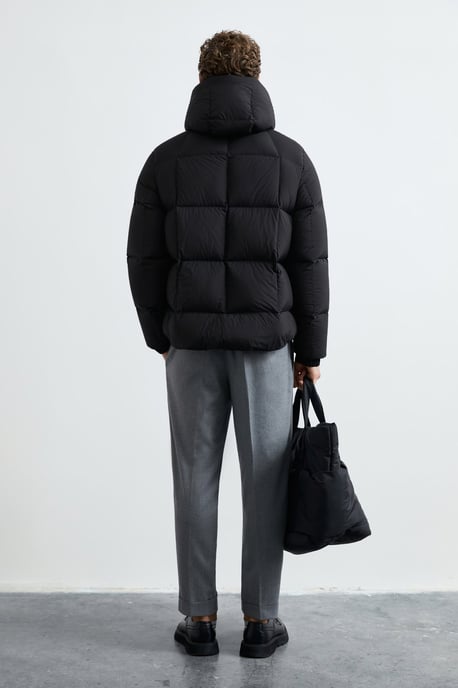LUFIAN Men's Hooded Goose Down Puffer Jacket - Image 6