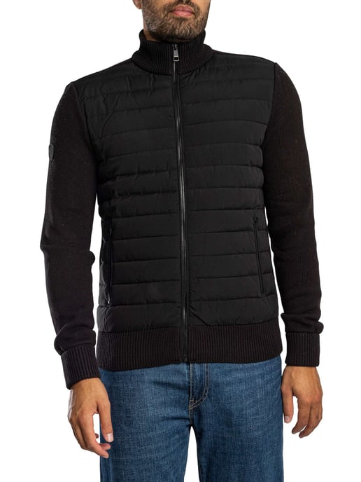 Superdry Cardigan Hybride Jas, Zwart - Image 2