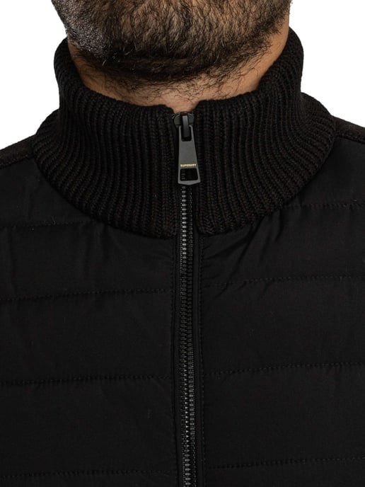 Superdry Cardigan Hybride Jas, Zwart - Image 5