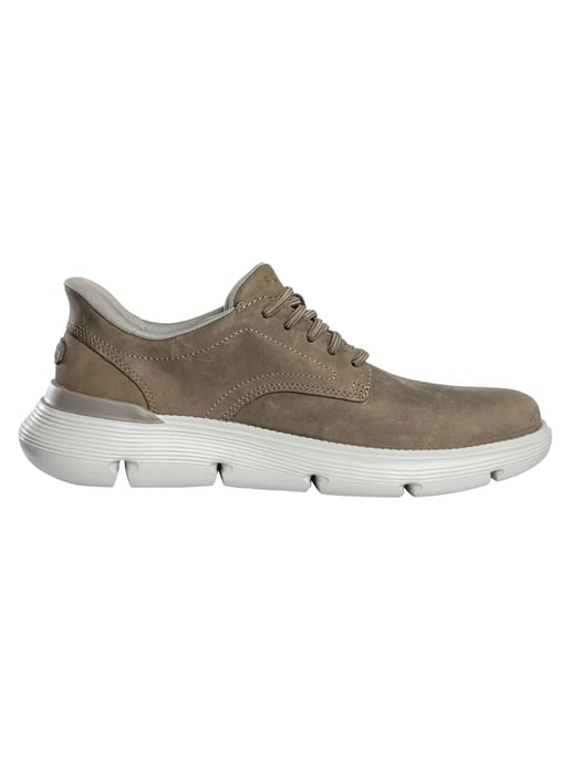 Skechers Instappers Garza Leren Sneakers, Bruin - Image 4