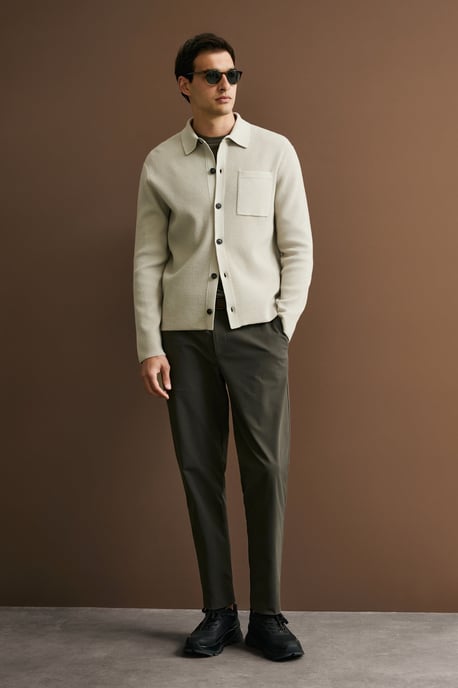 LUFIAN Men's Button-Front Knit Cardigan - Image 2