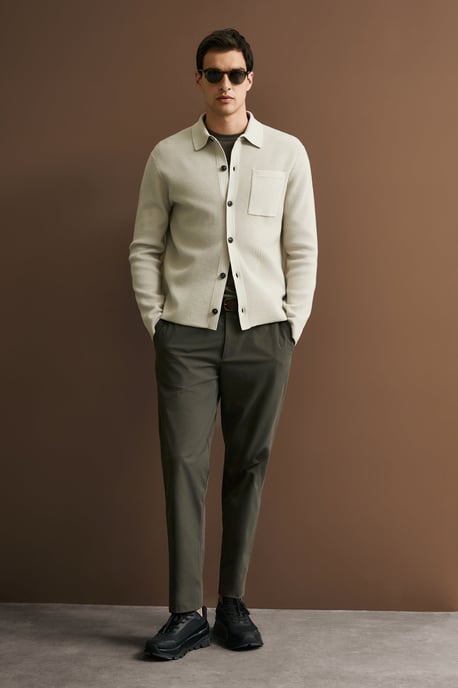 LUFIAN Men's Button-Front Knit Cardigan - Image 3
