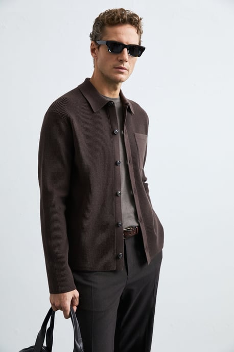 LUFIAN Men's Button-Front Knit Cardigan - Image 2