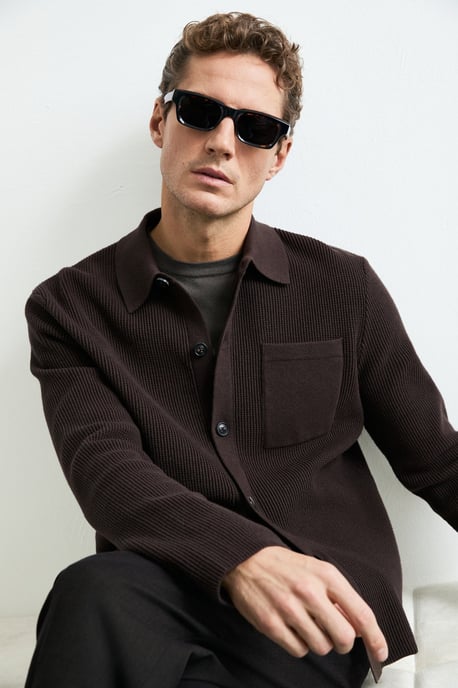 LUFIAN Men's Button-Front Knit Cardigan - Image 4