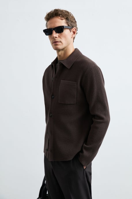 LUFIAN Men's Button-Front Knit Cardigan - Image 5