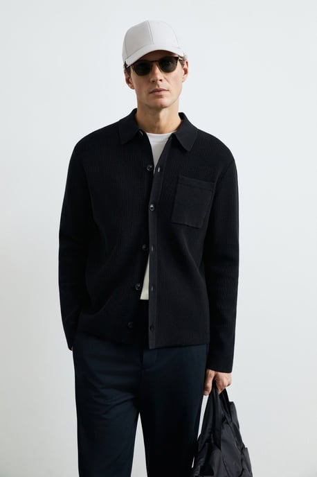 LUFIAN Men's Button-Front Knit Cardigan - Image 3