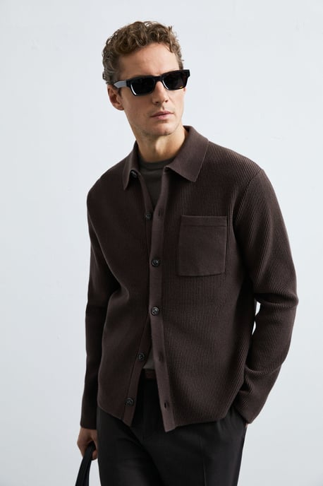 LUFIAN Men's Button-Front Knit Cardigan - Image 6