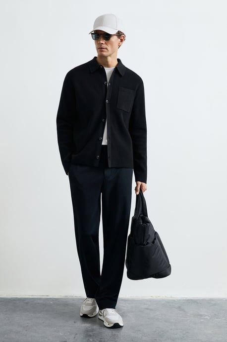 LUFIAN Men's Button-Front Knit Cardigan - Image 4