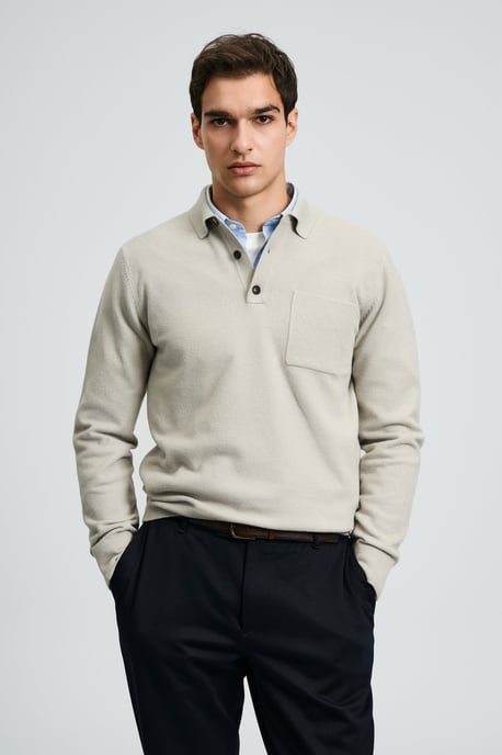 LUFIAN Heren Gebreide Polotrui - Image 2