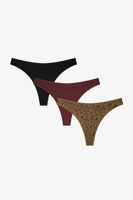 Wild Rose Floral Thong - Image 1