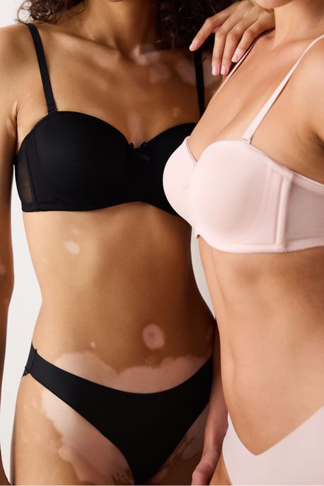 Solid Underwired Bra With Removable Straps - Image 2