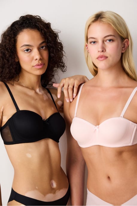 Solid Underwired Bra With Removable Straps - Image 2