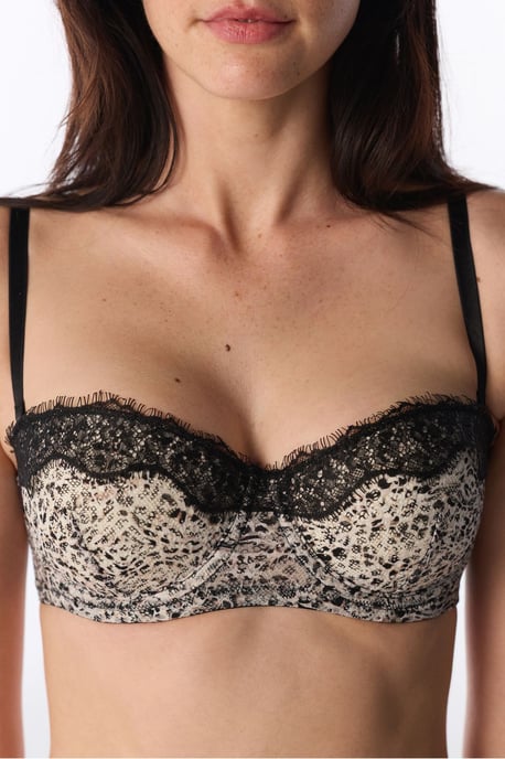 Stardoll Printed Leopard Pattern Padded Push Up Bra - Image 2