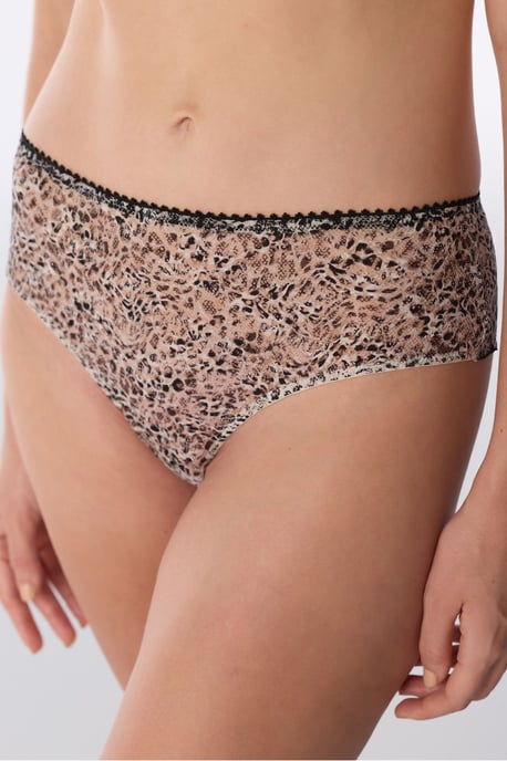 Printed Cheeky Leopard Print Hipster Briefs - Image 1
