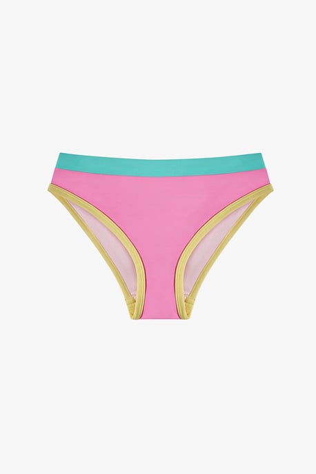 Penti bikini voor meisjes met halternek, open rug en holografisch dessin - Image 3