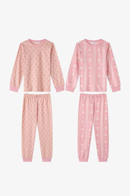 Penti Whisper Bows katoenen pyjamaset met lange mouwen voor meisjes - Image 1