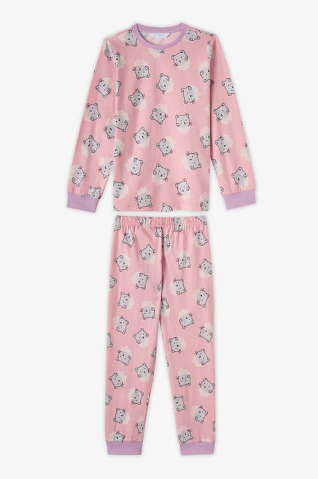 Penti Dainty Kitty katoenen pyjamaset voor meisjes met lange mouwen - Image 2