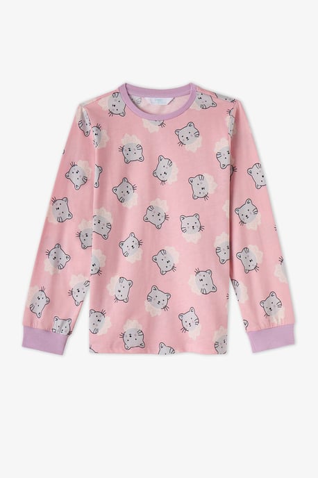 Penti Dainty Kitty katoenen pyjamaset voor meisjes met lange mouwen - Image 3