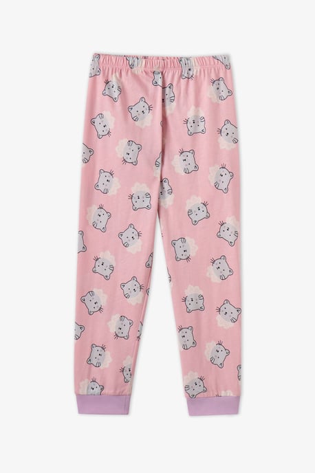 Penti Dainty Kitty katoenen pyjamaset voor meisjes met lange mouwen - Image 4