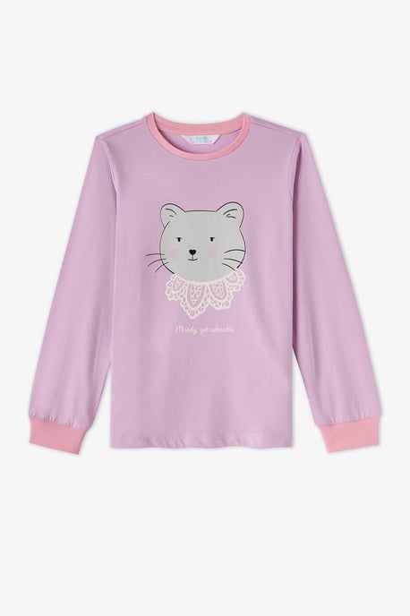 Penti Dainty Kitty katoenen pyjamaset voor meisjes met lange mouwen - Image 6