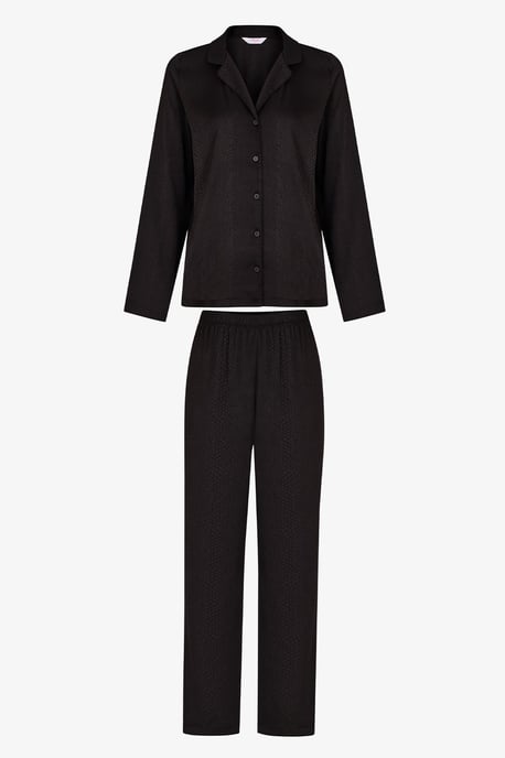 Penti Fleur satijnen pyjamaset met slangenprint, shirt met lange mouwen en broek - Image 3