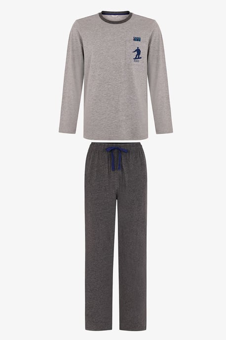 Penti Snow Glide pyjamaset för herr med lång ärm - Image 1