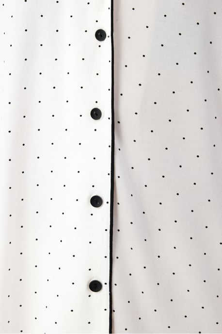 Arya Polka Dot Long Sleeve Shirt Trousers Pajama Set - Image 3