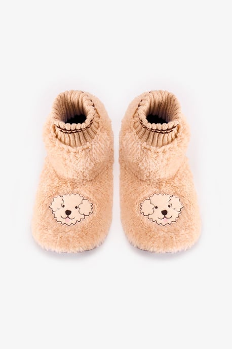 Happiness Dog Pattern Slipper Socks - Image 1
