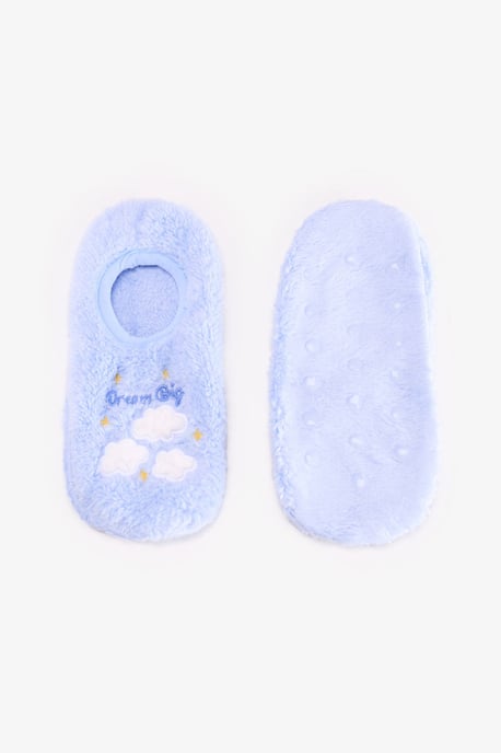Dream Big Pantoffelsokken met wolkenpatroon - Image 2
