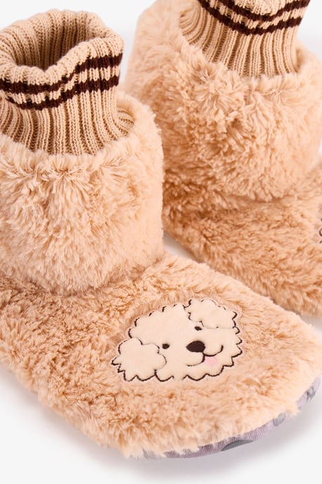Happiness Dog Pattern Slipper Socks - Image 3