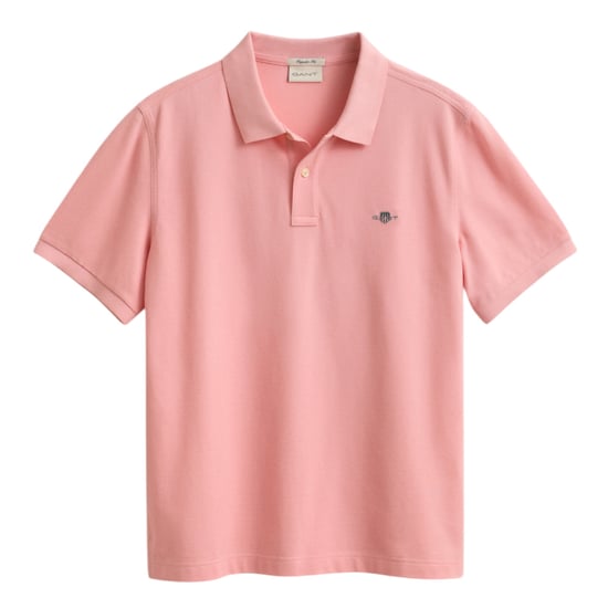 Mens Polo Shirt Regular Fit Pique Golf Tee Shorts Sleeve Shield Tennis Top - Image 5