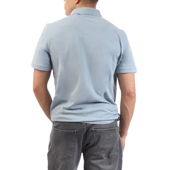 Mens Polo Shirt Regular Fit Pique Golf Tee Shorts Sleeve Shield Tennis Top - Image 2