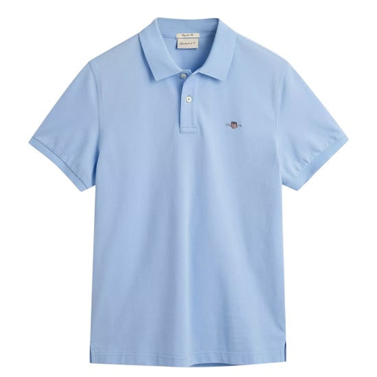 Mens Polo Shirt Regular Fit Pique Golf Tee Shorts Sleeve Shield Tennis Top - Image 5