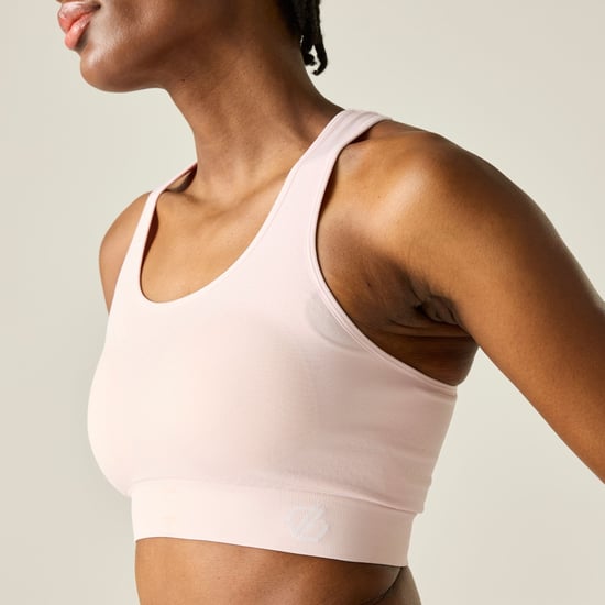 Dare 2B Womens/Ladies Dont Sweat It II Sports Bra (Pink Haze) - Image 6