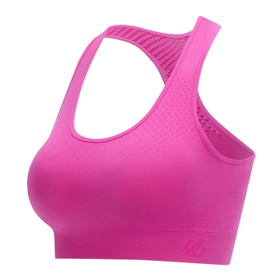 Dare 2B Womens/Ladies Dont Sweat It II Sports Bra (Extreme Pink) - Image 4