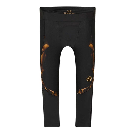 Skins Heren A400 3/4-legging met geometrisch patroon (Zwart) - Image 2