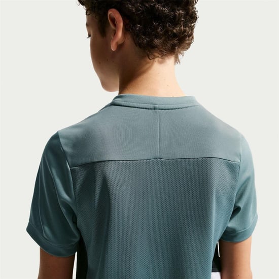 Nike Swoosh-shirt van de Kinderacademie (Leisteen/Wit) - Image 2