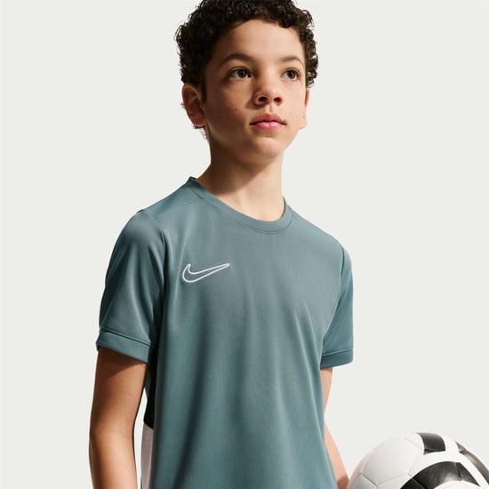Nike Swoosh-shirt van de Kinderacademie (Leisteen/Wit) - Image 3