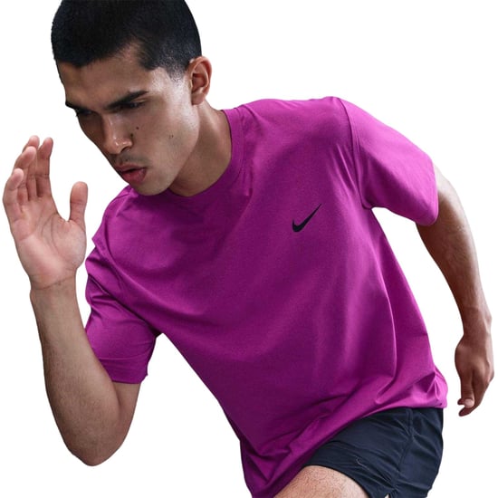 Nike Hyverse Swoosh T-shirt met korte mouwen voor heren (Levendige Viola Paars) - Image 4