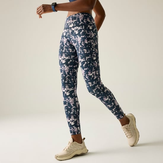 Dare 2B Womens/Ladies Influential II Abstract Leggings (Navy Ink) - Image 5