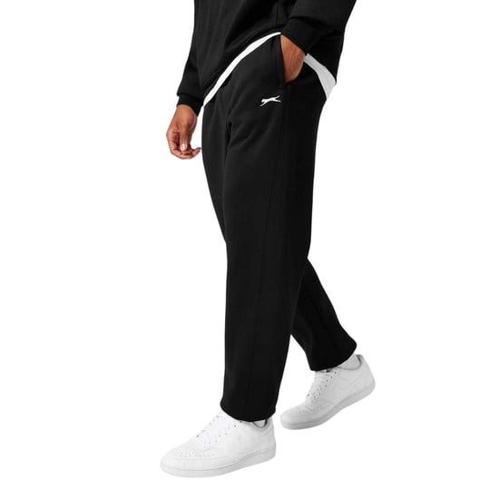 Slazenger Herenbroek van fleece met open zoom (Zwart) - Image 4