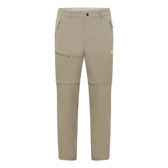 Jack Wolfskin Unisex Pico Trail-cargo-broek voor volwassenen, omvormbaar tot korte broek (Steen) - Image 1