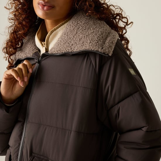 Regatta Womens/Ladies Kayana Padded Jacket (Dark Chocolate/Mocha) - Image 3