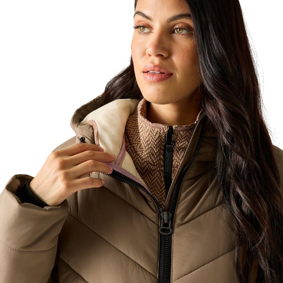 Regatta Womens/Ladies Adela Padded Jacket (Mocha/Light Vanilla) - Image 5